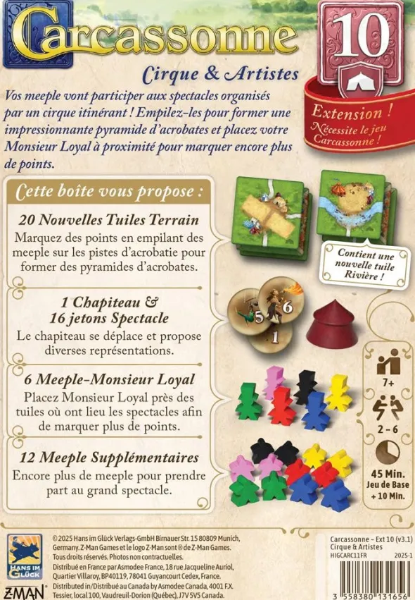 Carcassonne : Extension 10 - Cirque & Artistes