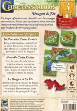 Carcassonne : Extension 3 - Dragon & Fée