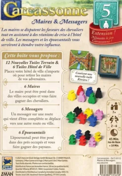 Carcassonne : Extension 5 - Maires & Messagers