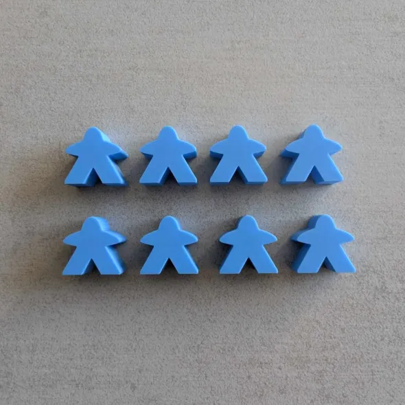 Carcassonne - Set de 8 Meeples classic