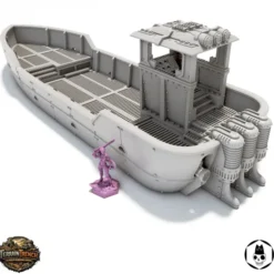 Cargo Ship with Containers - Wargame Vehicle
