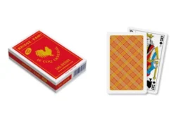 Cartes Bridge-Rami 100% PVC - Rouge - Le Coq Imperial