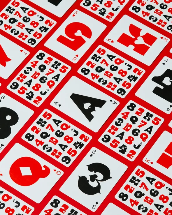 Cartes à jouer Art of Play - Just Type: Edition 2