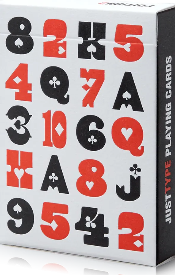 Cartes à jouer Art of Play - Just Type: Edition 2