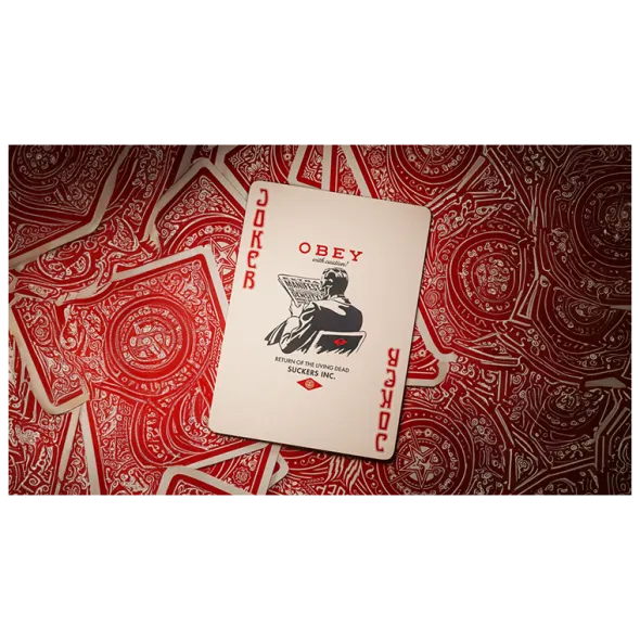 Cartes à jouer Theory11 - Obey Rouge