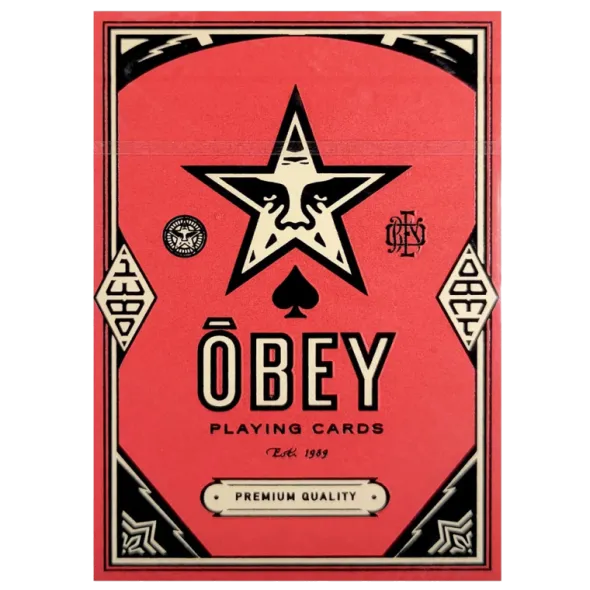 Cartes à jouer Theory11 - Obey Rouge