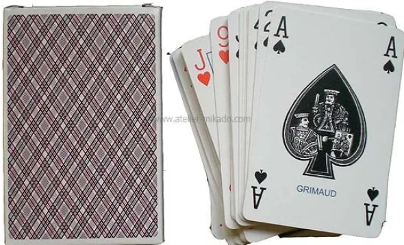 Cartes Poker Grimaud - PVC
