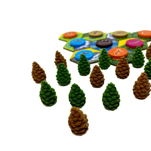 Cascadia 25x Jetons Pomme de Pin