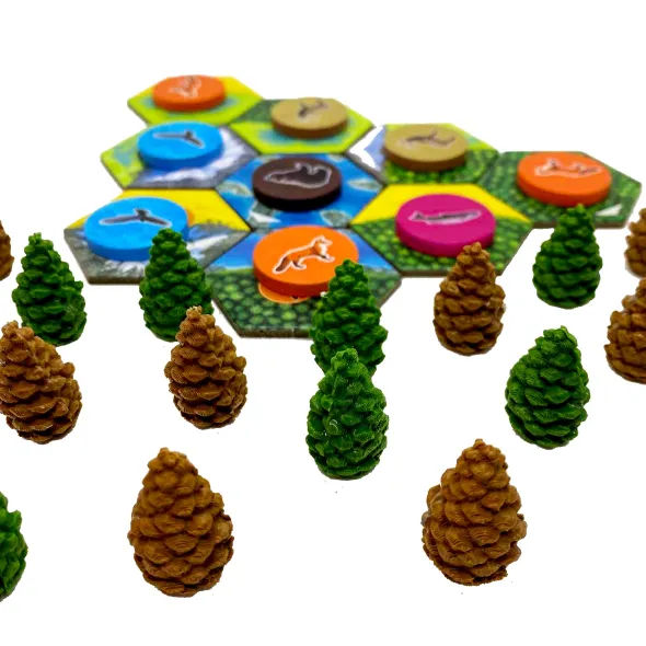 Cascadia 25x Jetons Pomme de Pin