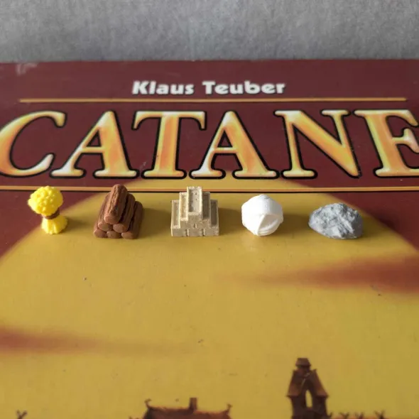 Catan - Jetons de ressource 3D