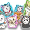 Cats vs Cucumbers: Killer Kitten Meeple Set