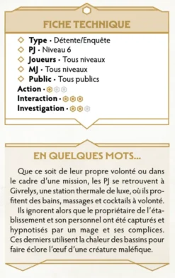 Chroniques Oubliées Fantasy 2e édition - Pause Thermale
