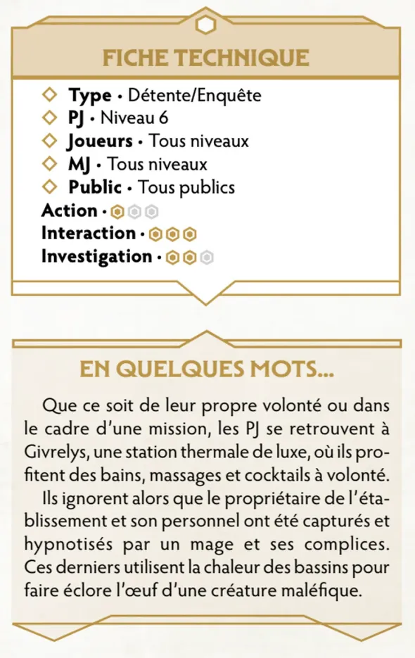 Chroniques Oubliées Fantasy 2e édition - Pause Thermale