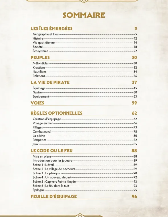 Chroniques Oubliées Fantasy 2e édition - Pirates de l'archipel émergé