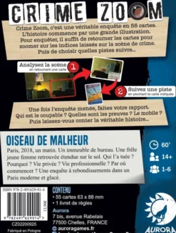 Crime Zoom - Oiseau de Malheur