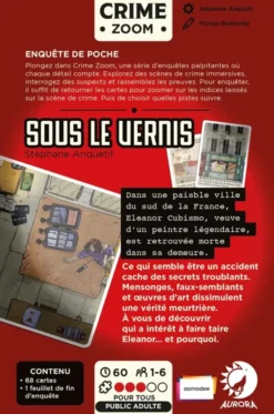 Crime Zoom - Sous le Vernis