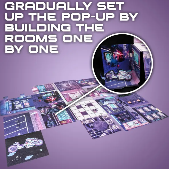 Cyberpunk Unfolds: Pop-Up Escape 3D