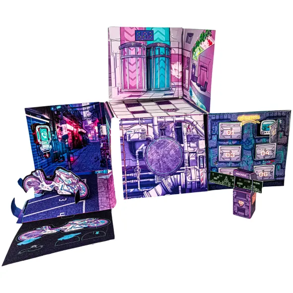 Cyberpunk Unfolds: Pop-Up Escape 3D
