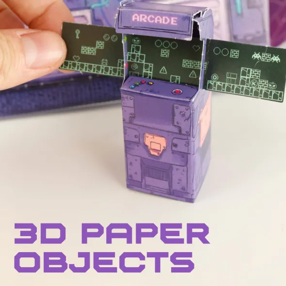 Cyberpunk Unfolds: Pop-Up Escape 3D