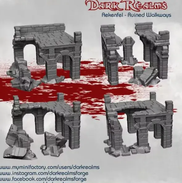 Dark Realms - Arkenfel - Passerelle en ruines