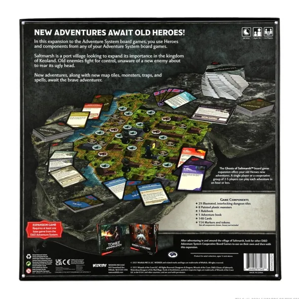 D&D: Ghosts of Saltmarsh Adventure System Board Game (Standard Edition)