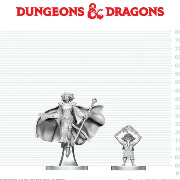 D&D Nolzur's Marvelous Miniatures: Gnome Warlock & Aasimar Wizard