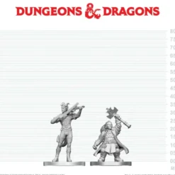 D&D Nolzur's Marvelous Miniatures: Tiefling Bard & Dwarf Cleric