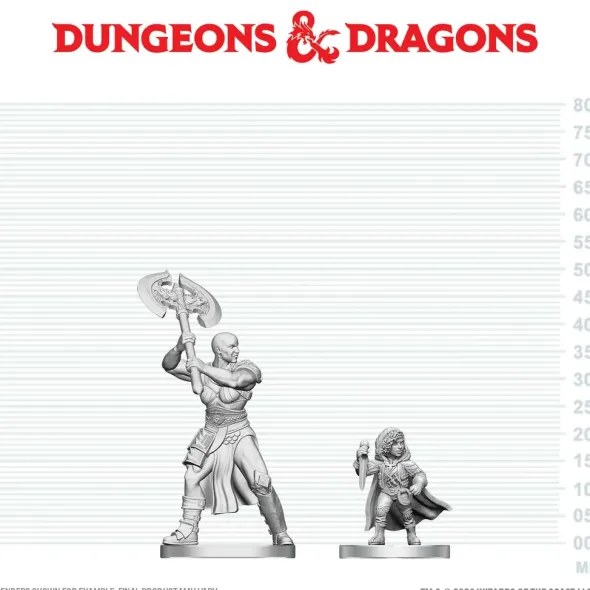 D&D Nolzur's Marvelous Miniatures: Goliath Barbarian & Halfling Rogue
