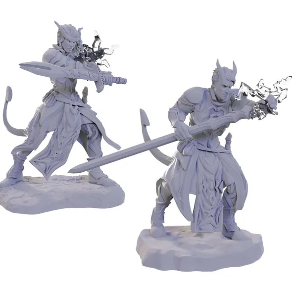 D&D Nolzur's Marvelous Unpainted Miniatures: Tiefling Warlocks