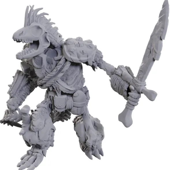 D&D Nolzur's Marvelous Unpainted Miniatures: Lizardfolk Skeleton