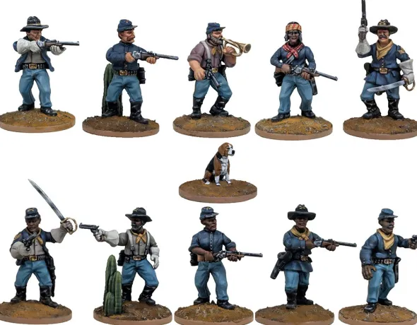 Dead Man's Hand - US Cavalry/Buffalo Soldiers Plastic Box Set