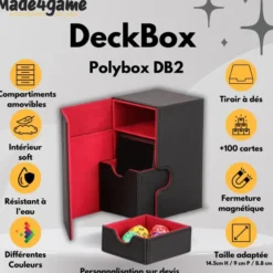 DeckBox 100+ avec tiroir de rangement - Noir