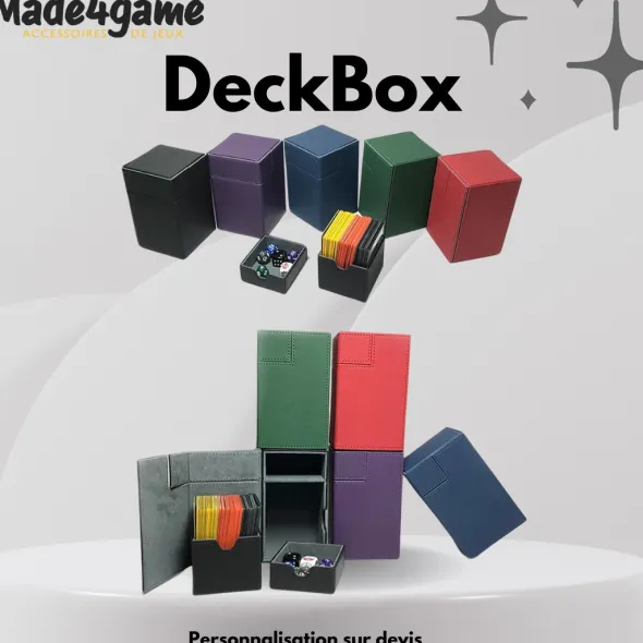 DeckBox 100+ avec tiroir de rangement - Violet