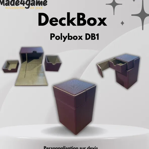 DeckBox 100+ avec tiroir de rangement - Violet