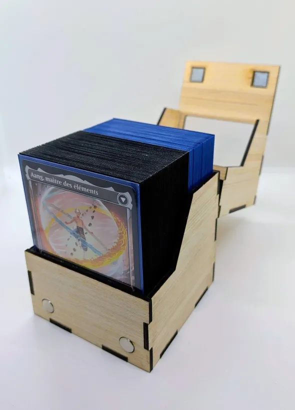 DeckBox Commander en bois
