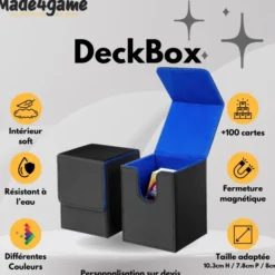 DeckBox 100+ Noir intérieur Bleu