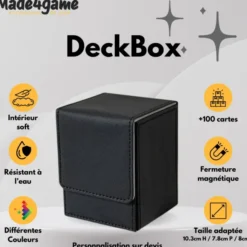 DeckBox 100+ Noir intérieur Gris