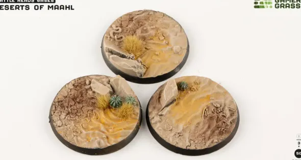 Deserts of Maahl Bases - Round 50mm (x3)