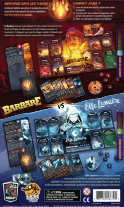 Dice Throne - Barbare VS Elfe Lunaire