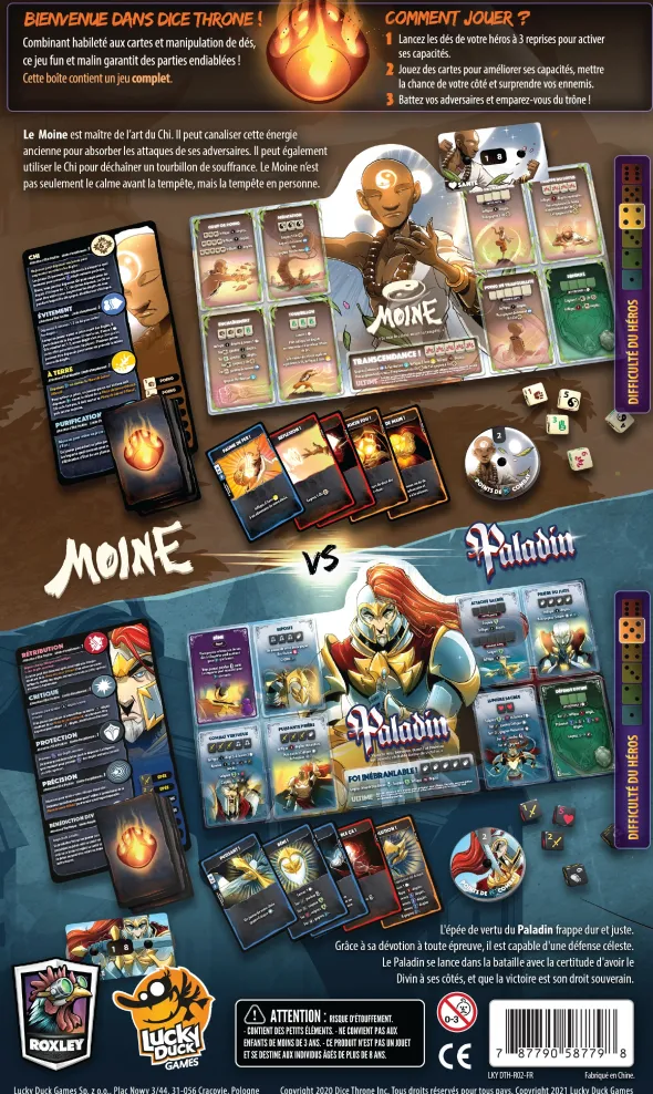 Dice Throne - Moine VS Paladin