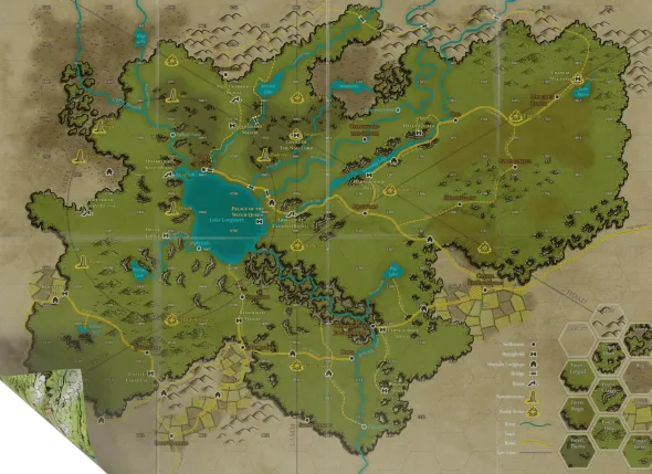 Dolmenwood - Double Sided Player/Referees Poster Map