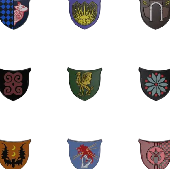 Dolmenwood - Noble House Enamel Pin Set