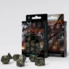 Dragons Bottle Green & Gold Dice Set