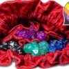 Dragon Storm Velvet Compartment Dice Bag