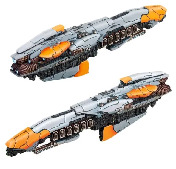 Dropfleet Commander - Resistance Plastic Battlecruisers