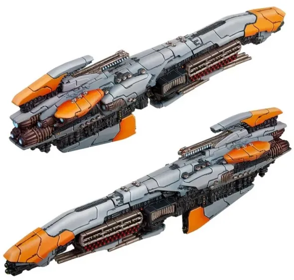 Dropfleet Commander - Resistance Plastic Battlecruisers