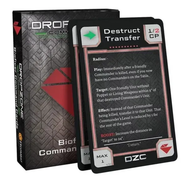 Dropzone Commander - Bioficer Command Cards