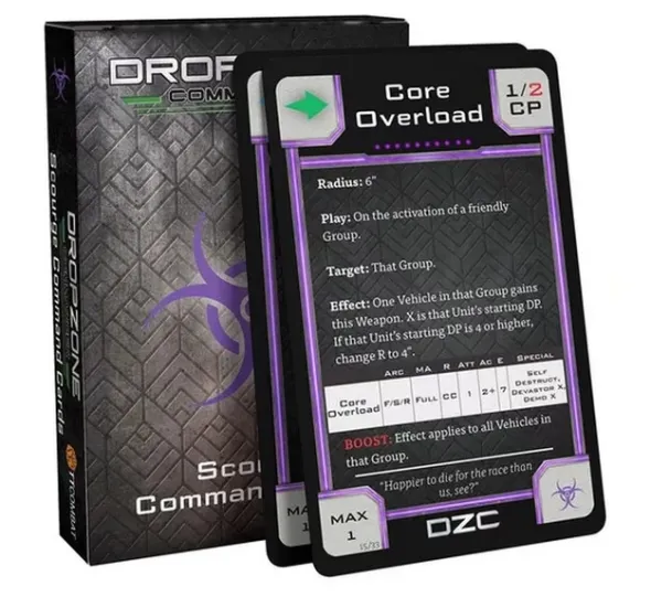 Dropzone Commander - Scourge Command Cards