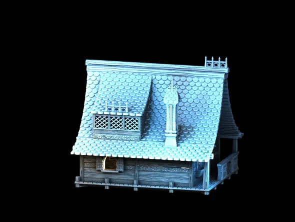 3D4U - Alpine Bungalow - Medieval Town Set