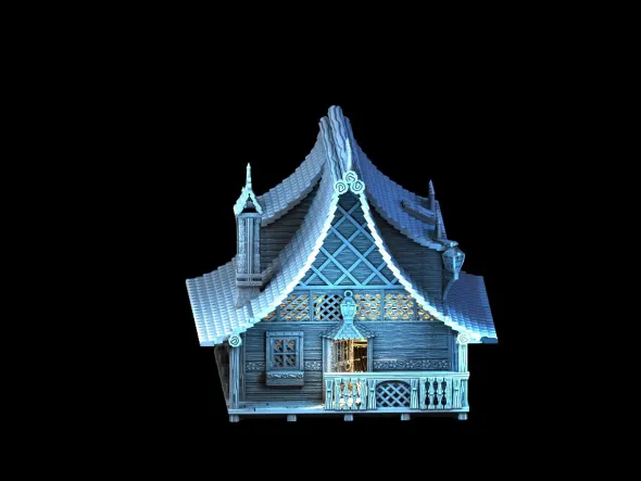 3D4U - Alpine Bungalow - Medieval Town Set